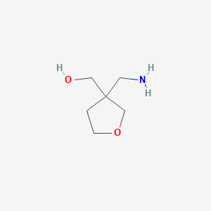 molecular formula C6H13NO2 B2518826 [3-(Aminomethyl)oxolan-3-yl]methanol CAS No. 1506738-56-2