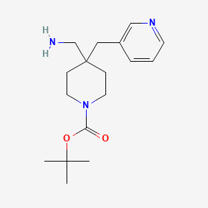 tert-Butyl 4-(aminomethyl)-4-(pyridin-3-ylmethyl)piperidine-1-carboxylate