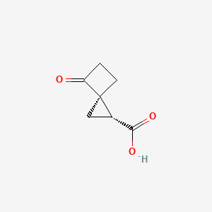 molecular formula C7H8O3 B2518839 (2R,3R)-6-Oxospiro[2.3]hexane-2-carboxylic acid CAS No. 2445750-30-9