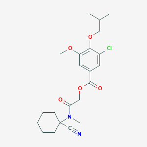 [(1-Cyanocyclohexyl)(methyl)carbamoyl]methyl 3-chloro-5-methoxy-4-(2-methylpropoxy)benzoate