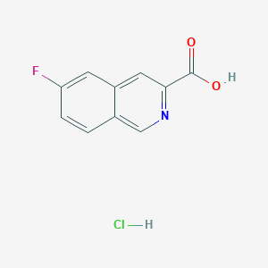 6-Fluoroisoquinoline-3-carboxylic acid hydrochloride