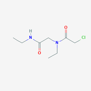 2-chloro-N-ethyl-N-[(ethylcarbamoyl)methyl]acetamide
