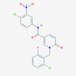 N-(4-chloro-3-nitrophenyl)-1-(2-chloro-6-fluorobenzyl)-6-oxo-1,6-dihydropyridine-3-carboxamide