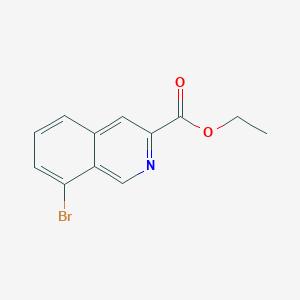 molecular formula C12H10BrNO2 B2518859 Ethyl 8-bromoisoquinoline-3-carboxylate CAS No. 1823315-22-5