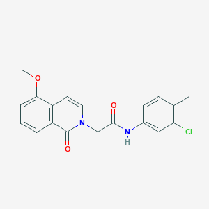 N-(3-chloro-4-methylphenyl)-2-(5-methoxy-1-oxoisoquinolin-2-yl)acetamide