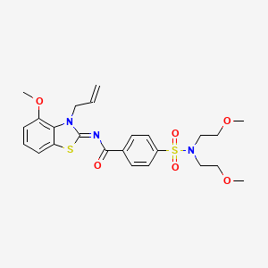 molecular formula C24H29N3O6S2 B2518877 (Z)-N-(3-allyl-4-methoxybenzo[d]thiazol-2(3H)-ylidene)-4-(N,N-bis(2-methoxyethyl)sulfamoyl)benzamide CAS No. 868376-75-4