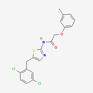 N-[5-(2,5-dichlorobenzyl)-1,3-thiazol-2-yl]-2-(3-methylphenoxy)acetamide