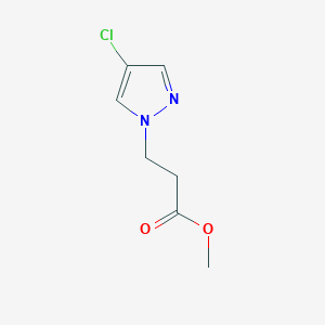molecular formula C7H9ClN2O2 B2518917 methyl 3-(4-chloro-1H-pyrazol-1-yl)propanoate CAS No. 1002033-70-6