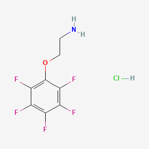 molecular formula C8H7ClF5NO B2518932 [2-(Pentafluorophenoxy)ethyl]amine hydrochloride CAS No. 1051368-88-7; 110225-28-0