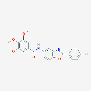 N-[2-(4-chlorophenyl)-1,3-benzoxazol-5-yl]-3,4,5-trimethoxybenzamide