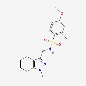 4-methoxy-2-methyl-N-((1-methyl-4,5,6,7-tetrahydro-1H-indazol-3-yl)methyl)benzenesulfonamide
