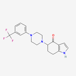 5-{4-[3-(trifluoromethyl)phenyl]piperazino}-1,5,6,7-tetrahydro-4H-indol-4-one