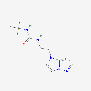 1-(tert-butyl)-3-(2-(6-methyl-1H-imidazo[1,2-b]pyrazol-1-yl)ethyl)urea