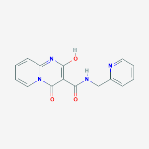 2-hydroxy-4-oxo-N-(pyridin-2-ylmethyl)-4H-pyrido[1,2-a]pyrimidine-3-carboxamide