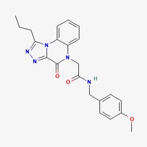 N-(4-methoxybenzyl)-2-(4-oxo-1-propyl[1,2,4]triazolo[4,3-a]quinoxalin-5(4H)-yl)acetamide