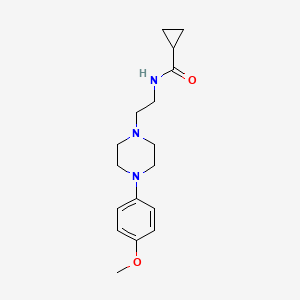 N-(2-(4-(4-methoxyphenyl)piperazin-1-yl)ethyl)cyclopropanecarboxamide