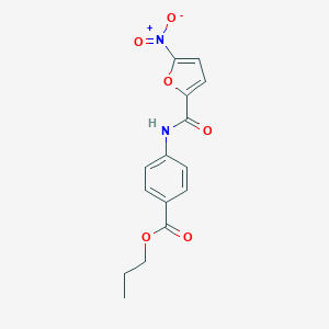 molecular formula C15H14N2O6 B251901 Propyl 4-[(5-nitro-2-furoyl)amino]benzoate 