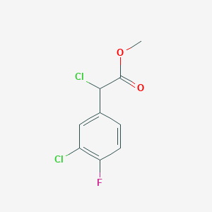 Methyl 2-chloro-2-(3-chloro-4-fluorophenyl)acetate