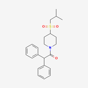 1-(4-(Isobutylsulfonyl)piperidin-1-yl)-2,2-diphenylethanone