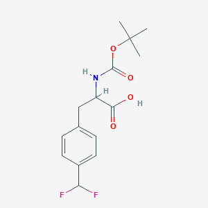 3-[4-(difluoromethyl)phenyl]-2-[(2-methylpropan-2-yl)oxycarbonylamino]propanoic acid