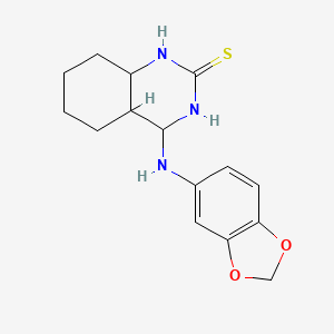 4-[(2H-1,3-benzodioxol-5-yl)amino]-1,2-dihydroquinazoline-2-thione