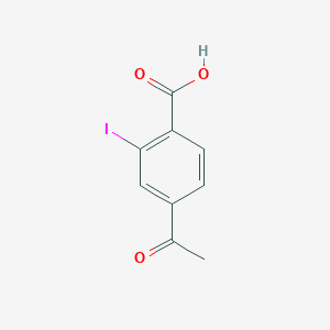 molecular formula C9H7IO3 B2519065 4-乙酰基-2-碘苯甲酸 CAS No. 1612219-57-4