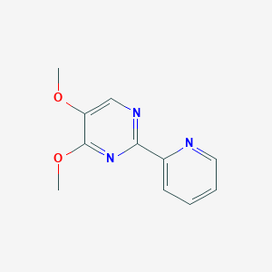 molecular formula C11H11N3O2 B2519070 4-甲氧基-2-(2-吡啶基)-5-嘧啶甲基醚 CAS No. 338771-17-8