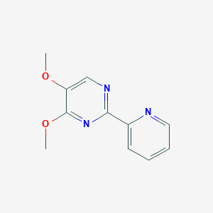 molecular formula C11H11N3O2 B2519070 4,5-dimethoxy-2-(pyridin-2-yl)pyrimidine CAS No. 338771-17-8