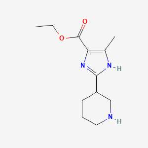 Ethyl 5-methyl-2-piperidin-3-yl-1H-imidazole-4-carboxylate