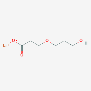 molecular formula C6H11LiO4 B2519082 Lithium;3-(3-hydroxypropoxy)propanoate CAS No. 2411280-17-4