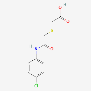 molecular formula C10H10ClNO3S B2519086 2-({[(4-Chlorophenyl)carbamoyl]methyl}sulfanyl)acetic acid CAS No. 338409-04-4