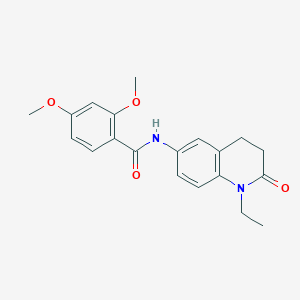 molecular formula C20H22N2O4 B2519091 N-(1-ethyl-2-oxo-1,2,3,4-tetrahydroquinolin-6-yl)-2,4-dimethoxybenzamide CAS No. 921913-29-3