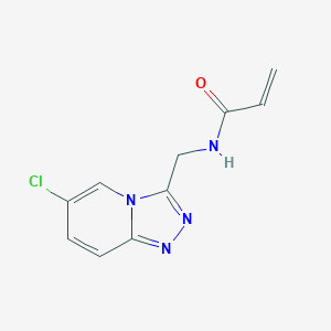 N-[(6-Chloro-[1,2,4]triazolo[4,3-a]pyridin-3-yl)methyl]prop-2-enamide
