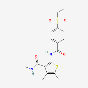 2-(4-(ethylsulfonyl)benzamido)-N,4,5-trimethylthiophene-3-carboxamide