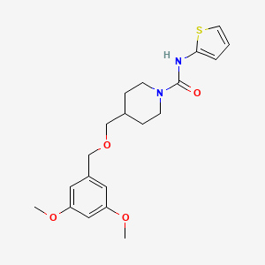4-(((3,5-dimethoxybenzyl)oxy)methyl)-N-(thiophen-2-yl)piperidine-1-carboxamide