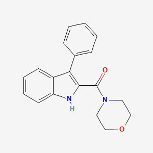 molecular formula C19H18N2O2 B2519122 morpholino(3-phenyl-1H-indol-2-yl)methanone CAS No. 338401-10-8