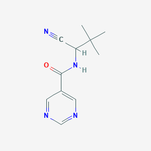 N-(1-Cyano-2,2-dimethylpropyl)pyrimidine-5-carboxamide