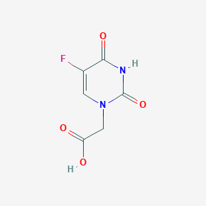 molecular formula C6H5FN2O4 B2519134 2-(5-Fluoro-2,4-dioxo-3,4-dihydropyrimidin-1(2H)-yl)acetic acid CAS No. 56059-30-4