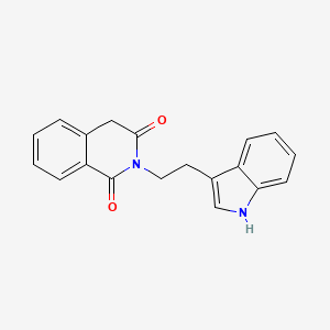 molecular formula C19H16N2O2 B2519144 2-[2-(1H-indol-3-yl)ethyl]-1,3(2H,4H)-isoquinolinedione CAS No. 39662-65-2