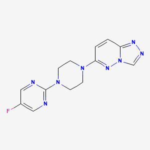 6-[4-(5-Fluoropyrimidin-2-yl)piperazin-1-yl]-[1,2,4]triazolo[4,3-b]pyridazine