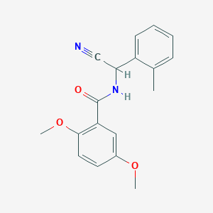 N-[cyano(2-methylphenyl)methyl]-2,5-dimethoxybenzamide