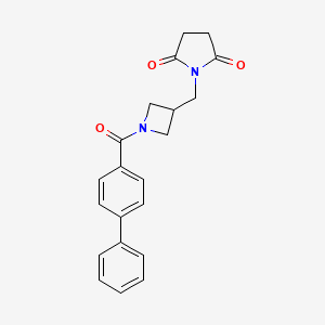1-[(1-{[1,1'-Biphenyl]-4-carbonyl}azetidin-3-yl)methyl]pyrrolidine-2,5-dione