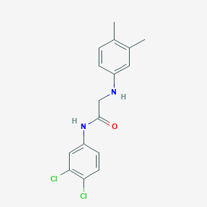 molecular formula C16H16Cl2N2O B2519163 N-(3,4-二氯苯基)-2-(3,4-二甲基苯胺基)乙酰胺 CAS No. 298215-75-5