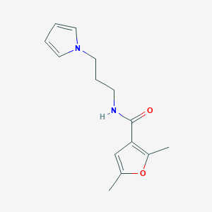 molecular formula C14H18N2O2 B2519166 N-(3-(1H-pyrrol-1-yl)propyl)-2,5-dimethylfuran-3-carboxamide CAS No. 1226443-36-2