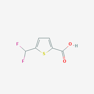 molecular formula C6H4F2O2S B2519169 5-(Difluoromethyl)thiophene-2-carboxylic acid CAS No. 189330-23-2