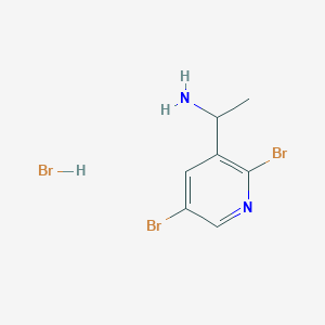1-(2,5-Dibromopyridin-3-yl)ethanamine;hydrobromide