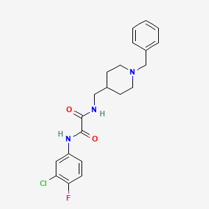 N1-((1-benzylpiperidin-4-yl)methyl)-N2-(3-chloro-4-fluorophenyl)oxalamide