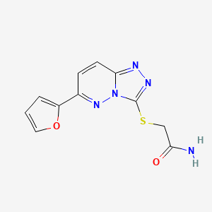 2-((6-(Furan-2-yl)-[1,2,4]triazolo[4,3-b]pyridazin-3-yl)thio)acetamide