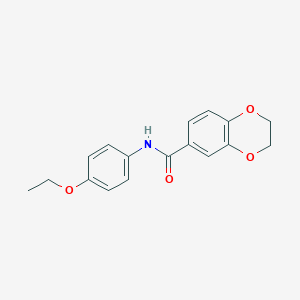 molecular formula C17H17NO4 B251919 N-(4-ethoxyphenyl)-2,3-dihydro-1,4-benzodioxine-6-carboxamide 