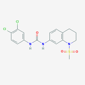 1-(3,4-Dichlorophenyl)-3-(1-(methylsulfonyl)-1,2,3,4-tetrahydroquinolin-7-yl)urea